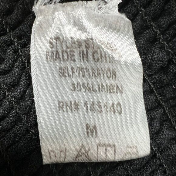 Vintage Y2K Black Grunge Baddie Smocked Off The Shoulder Lace Up Crop Top / M - Picture 8 of 8